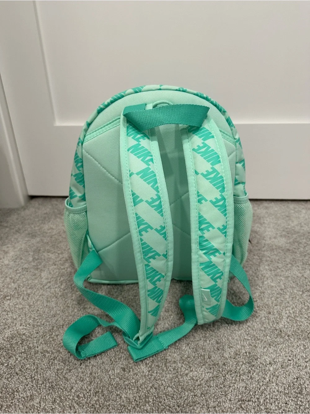 Nike Mint Green Patterned Mini Backpack